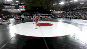 Boys 4A 150 lbs Champ. Round 1 - Arthur Gazarov, Juanita vs Hassan Al-Rubaie, Cascade (Everett)