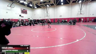 115 lbs Cons. Round 4 - Kaylee Cerda, Centennial (Bakersfield) vs Kherington Mendes, Mayfair