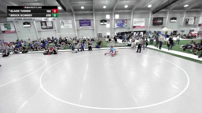 Junior Boys - 190 lbs Cons. Round 2 - Blaise Turner, Team Idaho Wrestling Club vs Brock Schmidt, Aviators Wrestling