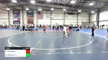 138 lbs Consi Of 8 #1 - Ryder Yoshitake, CA vs Nick Blackburn, OH