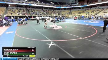 157 Class 3 lbs Cons. Round 2 - Cameron Busch, Windsor (Imperial) vs Owen Dalpoas, Vianney