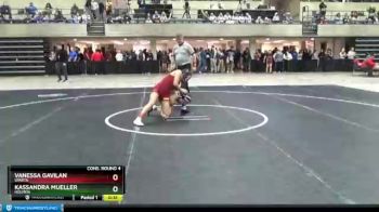 114 lbs Cons. Round 4 - Vanessa Gavilan, Sparta vs Kassandra Mueller, Holmen