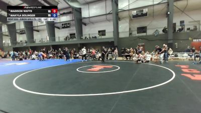 Junior Girls FS - 135 lbs Cons. Semis - Madison Watts, WA vs Makyla Bolinger, WA