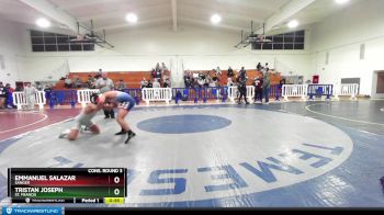 160 lbs Cons. Round 3 - Emmanuel Salazar, Sanger vs Tristan Joseph, St. Francis