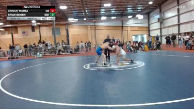 157 lbs Round 1 (6 Team) - Carlos Valdez, Eastern Oregon University (OR) vs Brian Geiger, Westcliff