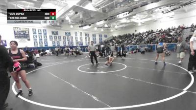 120 lbs Quarterfinal - Zoe Lopez, Charter Oak vs Lei`ani Jaime, San Dimas