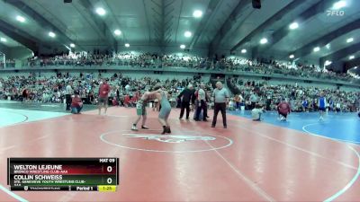 120 lbs Champ. Round 2 - Collin Schweiss, Ste. Genevieve Youth Wrestling Club-AAA vs Welton Lejeune, Bronco Wrestling Club-AAA