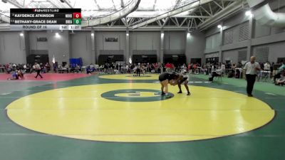 165 lbs Round Of 16 - Kaydence Atkinson, New Britain vs Bethany-grace Dean, Bristol Eastern