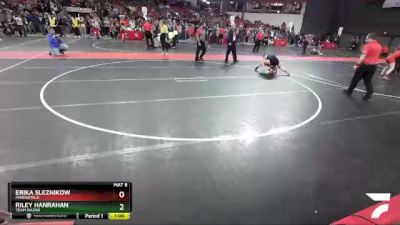 125 lbs 1st Place Match - Erika Sleznikow, Marshfield vs Riley Hanrahan, Team Nazar