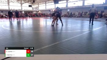 164 lbs Round 5 (6 Team) - Cadence Lyons, Big Money Movin vs Isabella Harris, Beast Mode Green