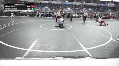 122 lbs Semifinal - Sage Stoute, Ndwa vs Paxton Shultz, Smith Wrestling Academy