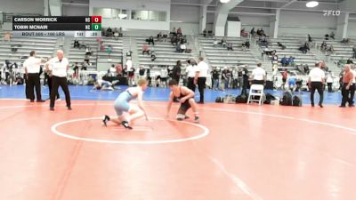 160 lbs Consolation - Carson Worrick, NC vs Tobin McNair, NC