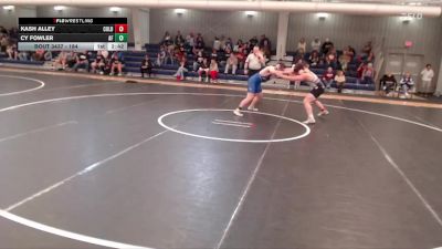184 lbs Champ. Round 3 - Cy Fowler, Air Force vs Kash Alley, Colby Community College