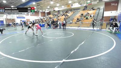 109-119 lbs Semifinal - Moises Barrios, Canyon Springs High School vs Joshua Delfin, Lion Of Judah Wrestling Academ