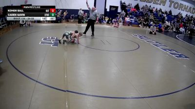 54-58 lbs Round 3 - Kohen Ball, Butler vs Caden Gavin, Swamp Fox Wrestling Club