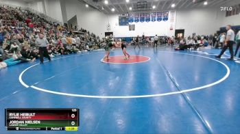125 lbs 1st Place Match - Jordan Nielsen, Lander Valley vs Rylie Heibult, Campbell County