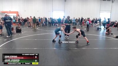 80 lbs Quarterfinal - John Strong, West Wateree Wrestling Club vs Asher Johnson, Legacy Elite Wrestling