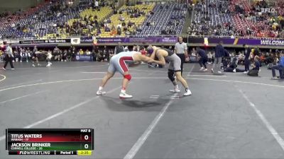 285 lbs Finals (2 Team) - Titus Waters, Wabash vs Jackson Brinker, Cornell College