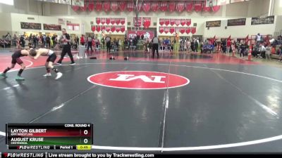 80 lbs Cons. Round 4 - August Kruse, Centennial vs Layton Gilbert, KFM WRESTLING