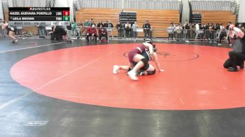 145 lbs Round Of 16 - Hazel Guevara Portillo, Lowell vs Leila Brown, Framingham