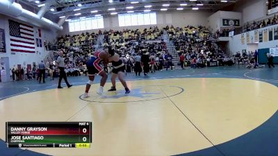 215 lbs Cons. Round 3 - Jose Santiago, CHIPPEWA vs Danny Grayson, VALLEY FORGE