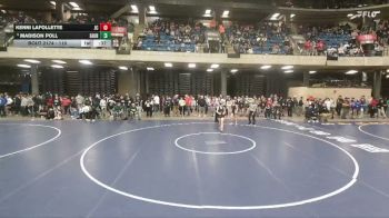 110 lbs Champ. Round 2 - Madison Poll, St. Thomas More vs Kenni Lafollette, Johnston City
