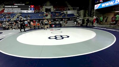 100 lbs Champ. Rd Of 64 - Cooper Clarke, IL vs Brayden Harrison, OR