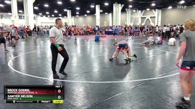 106 lbs Round 5 (8 Team) - Sawyer Nelson, Iowa Gold vs Brock Goebel, Nebraska Heroes (B Team)