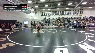 170 lbs Cons. Round 3 - Jesselee Jackson, Burns/Pine Bluffs vs Hailey Brower, Thunder Basin High School