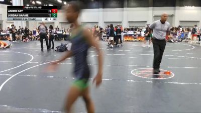 120 lbs Round 2 (4 Team) - Asher Kay, Funky Bunch vs Jordan Safaie, Team Snapdown