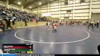 165 lbs Champ. Round 2 - Nick Oyler, Morgan vs Charles Dyer, Clearfield