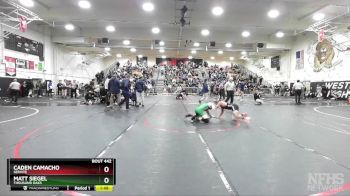 150 lbs Quarterfinal - Caden Camacho, Servite vs Matt Siegel, Thousand Oaks