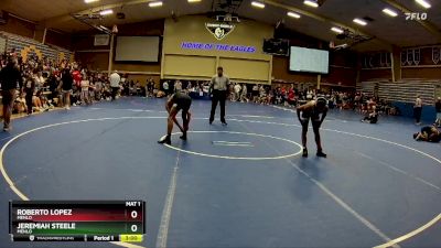 133 lbs Cons. Round 2 - Jeremiah Steele, Menlo vs Roberto Lopez, Menlo