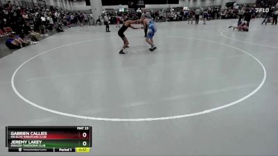 150 lbs Cons. Round 2 - Gabrien Callies, MN Elite Wrestling Club vs Jeremy Lakey, Owasso Takedown Club