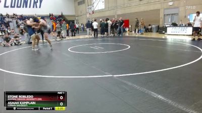 197 lbs Cons. Semi - Asaiah Kamplain, Corban University vs Stone Robledo, Eastern Oregon University (OR)