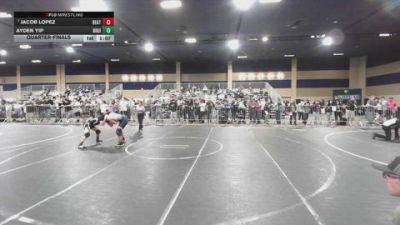 138 lbs Quarterfinal - Jacob Lopez, Beat The Streets Oxnard vs Ayden Yip, Bruin Elite