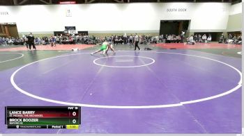 190 lbs Champ. Round 1 - Lance Barry, St. Michael The Archangel vs Brock Boozer, Buford HS