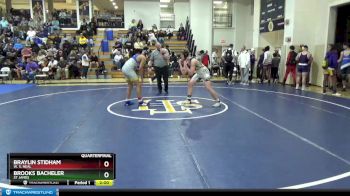 184 lbs Quarterfinal - Brooks Bacheler, St James vs Braylin Stidham, W. S. Neal