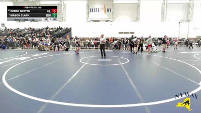 128 lbs Champ. Round 1 - Mason Clark, SV Saber Den Wrestling vs Derek Gratto, Club Not Listed