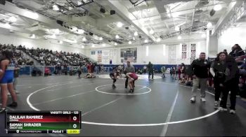 125 lbs Champ. Round 2 - Samah Shrader, Great Oak vs Dalilah Ramirez, Covina