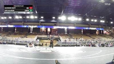 125 lbs Cons. Semi - Jackson Huff, Braves Wrestling Club vs Levi Allison, Long Cane Middle School/ Troup Wrestling