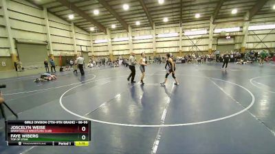 86-95 lbs 5th Place Match - Faye Wiberg, Top Of Utah vs Joscelyn Weise, Grantsville Wrestling Club