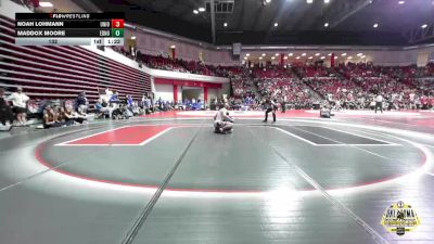 132 lbs Quarterfinals (8 Team) - Noah Lohmann, UNION vs Maddox Moore, EDMOND NORTH