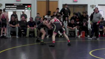 127 lbs Semifinal - Austin Carfley, Bishop McCort vs Kieth Messner, Berks Catholic