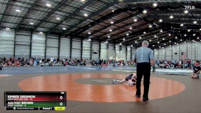 95 lbs Finals (8 Team) - Aaliyah Brown, Steel Maidens vs Kimber Drennon, Girls With Grit Red