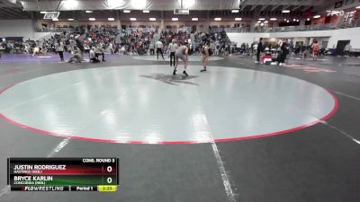 133 lbs Cons. Round 3 - Bryce Karlin, Concordia (Neb.) vs Justin Rodriguez, Hastings (Neb.)