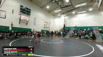 113 lbs Jonathan Hine, Powell vs Teague Duncan, Buffalo High