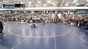 126 lbs Quarterfinal - Gunner Knudsen, Westfield vs Corbyn Robison, Westlake