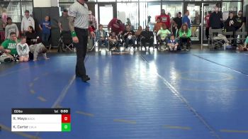 60 lbs Round Of 16 - Ronald Mayo, Backyard Brawlers vs Keegan Carter, Calhoun Jr. Takedown Club