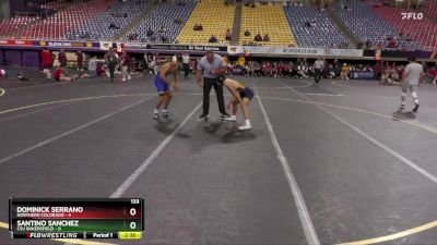 133 lbs Round 1 (16 Team) - Santino Sanchez, CSU Bakersfield vs Dominick Serrano, Northern Colorado